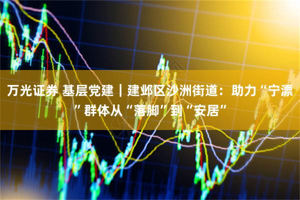 万光证券 基层党建｜建邺区沙洲街道：助力“宁漂”群体从“落脚”到“安居”