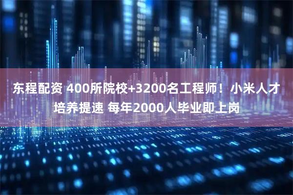 东程配资 400所院校+3200名工程师！小米人才培养提速 每年2000人毕业即上岗